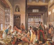 John Frederick Lewis An Intercepted Correspondance,Cairo (mk32) oil